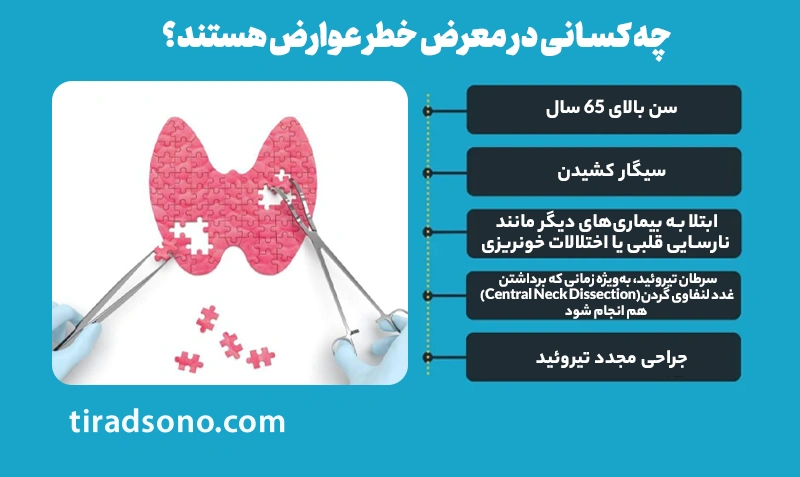چه کسانی در معرض خطر عوارض هستند؟