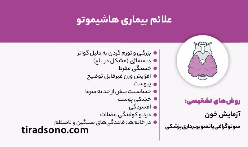 علائم بیماری هاشیموتو
