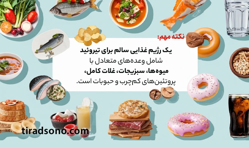 رژیم غذایی سالم برای تیروئید